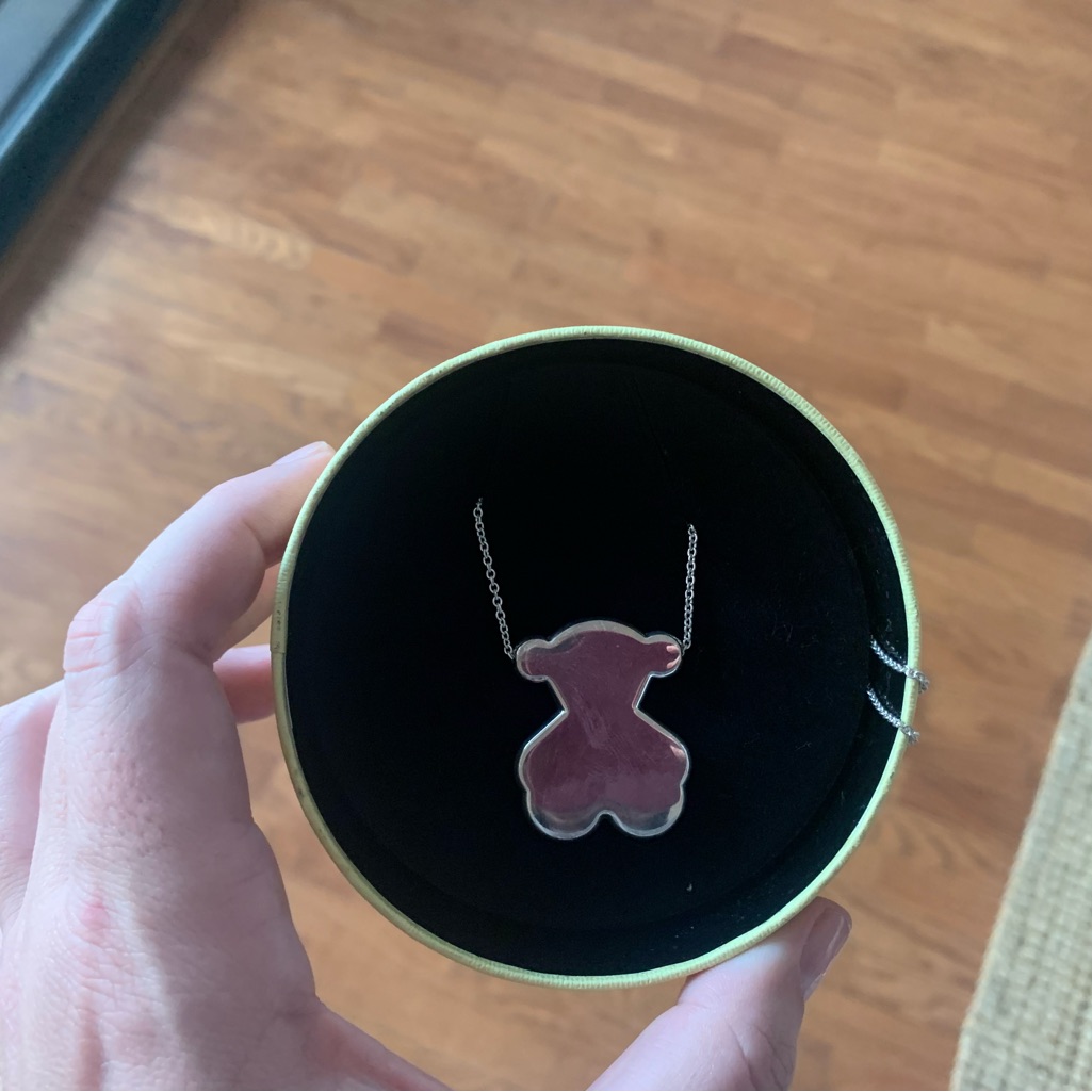 Tous Large Teddy Bear Pendant Necklace